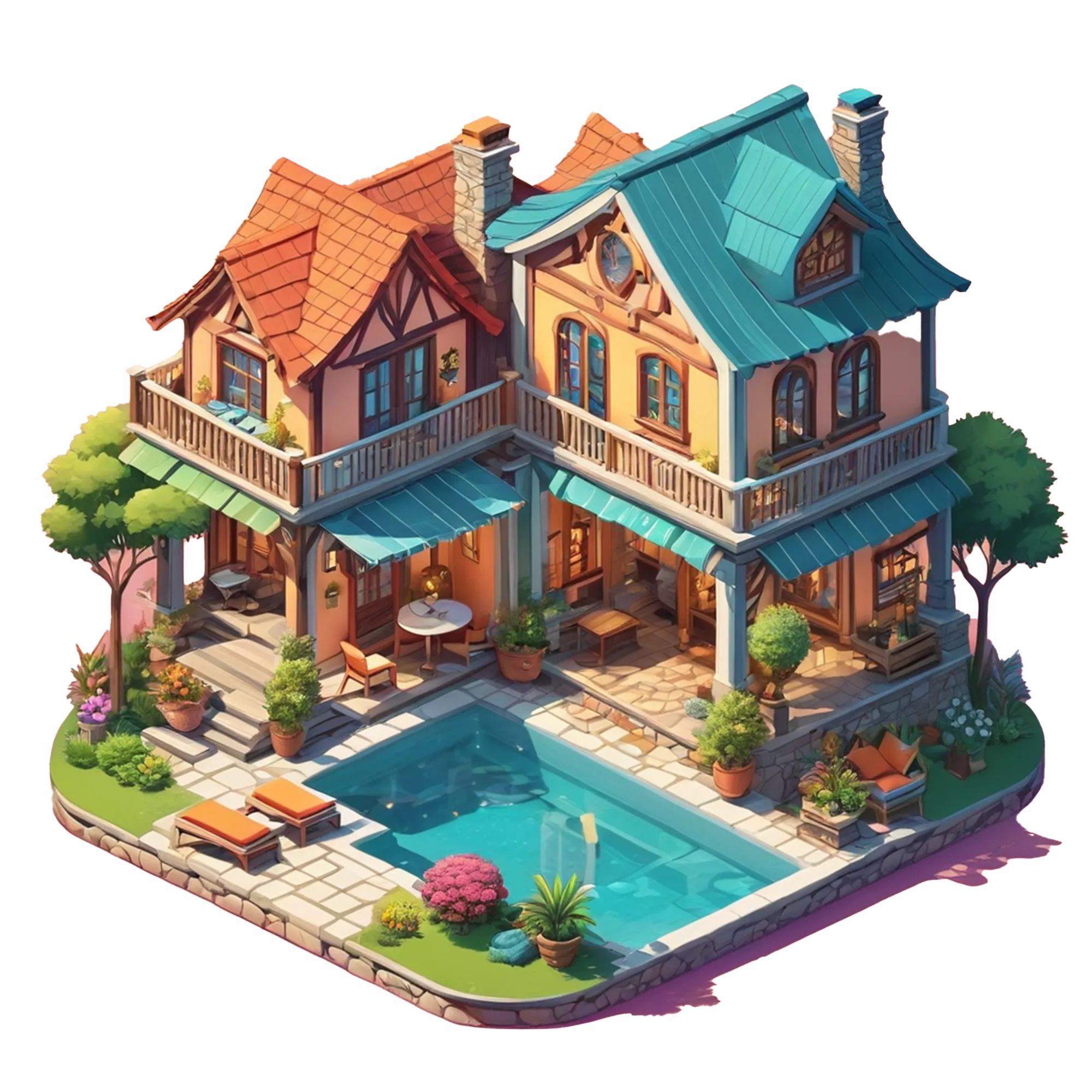 Hero image resembling a guest house